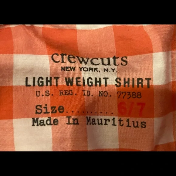 Crewcuts checkered short sleeved cotton  shirt. - Picture 2 of 2